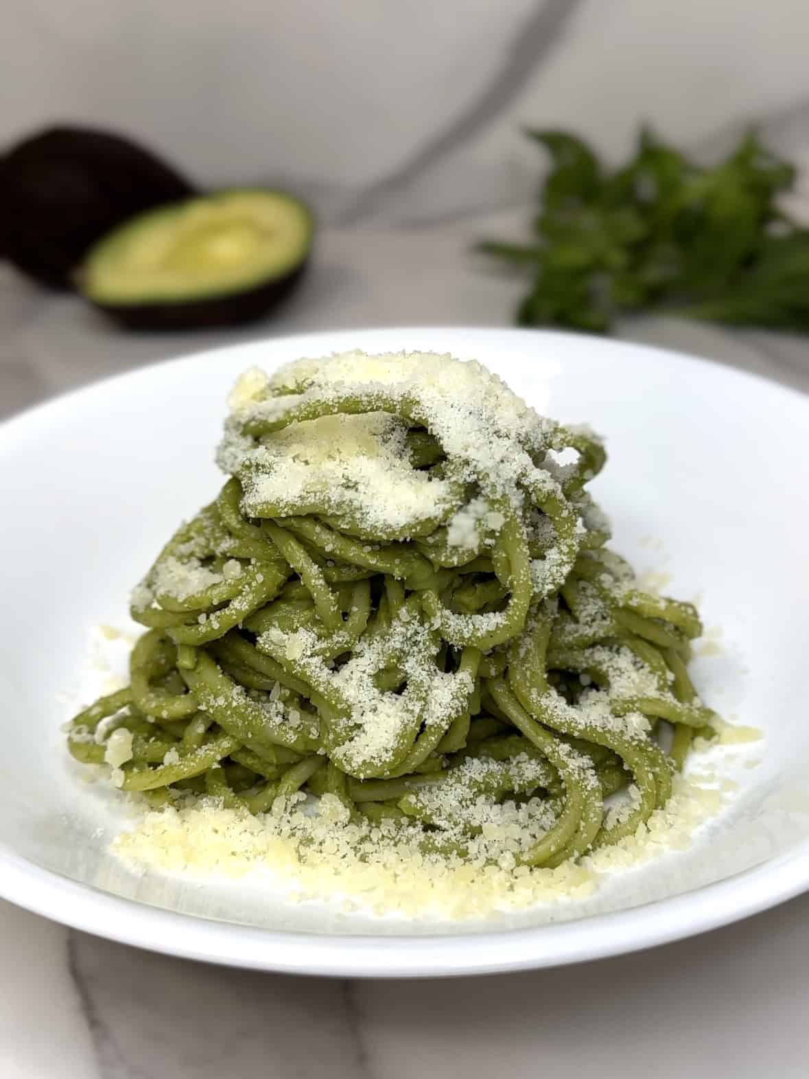 Avocado Pesto Pasta - Herman at Home Avocado Pesto Pasta - Herman at Home