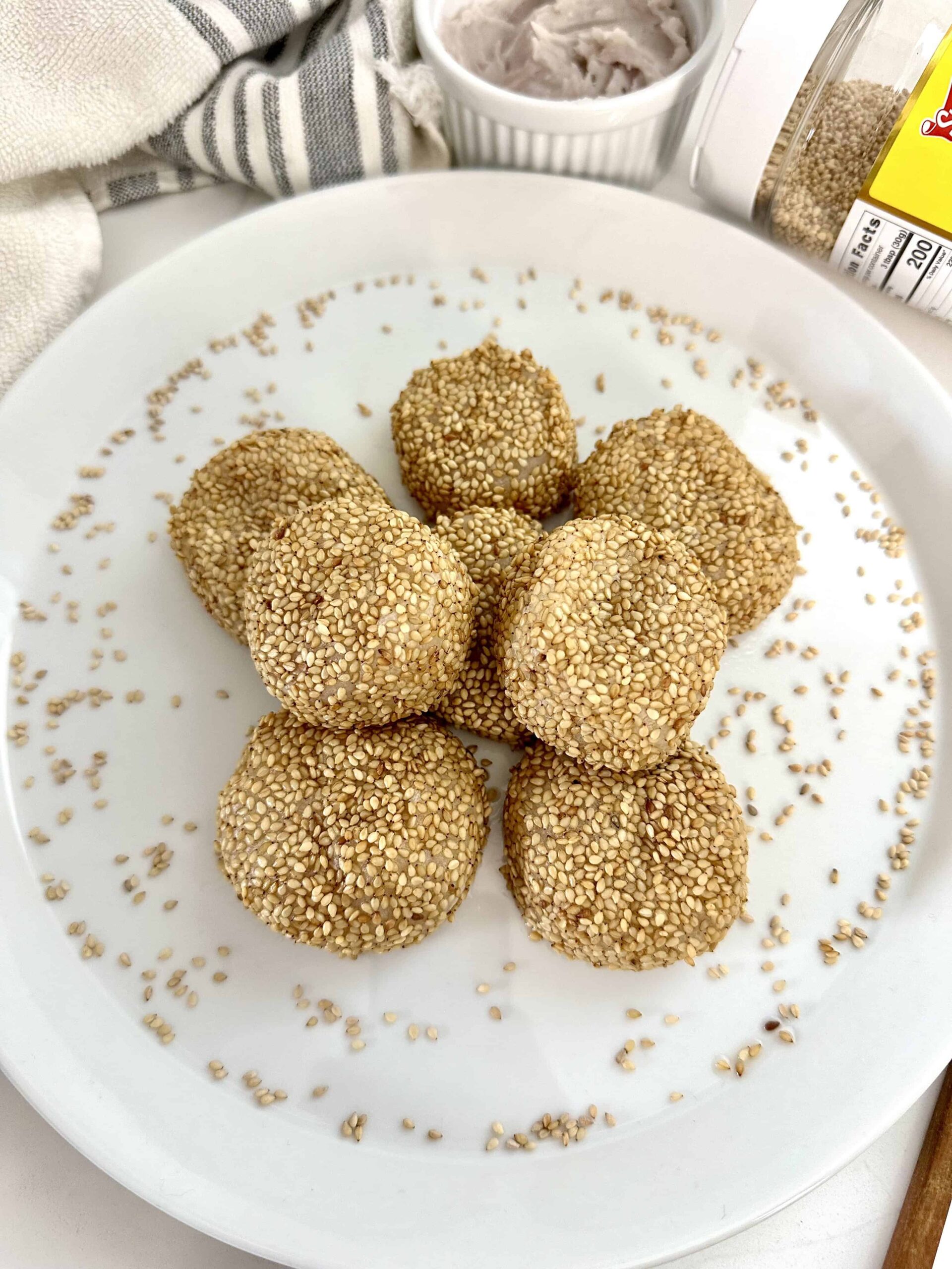Air Fryer Taro Mochi Balls