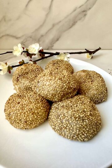 Air Fryer Red Bean Mochi Balls