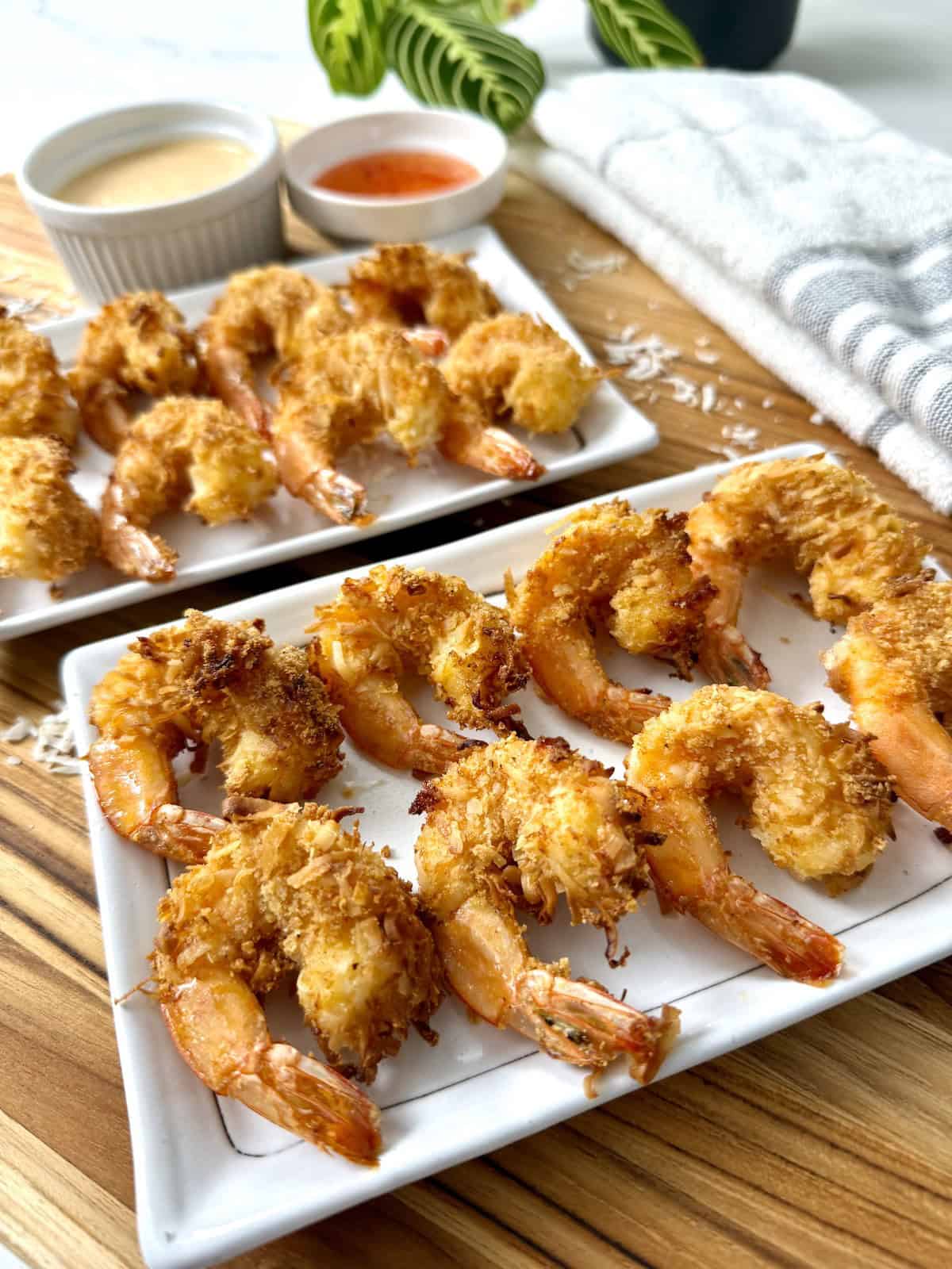 Air Fryer Coconut Shrimp featured