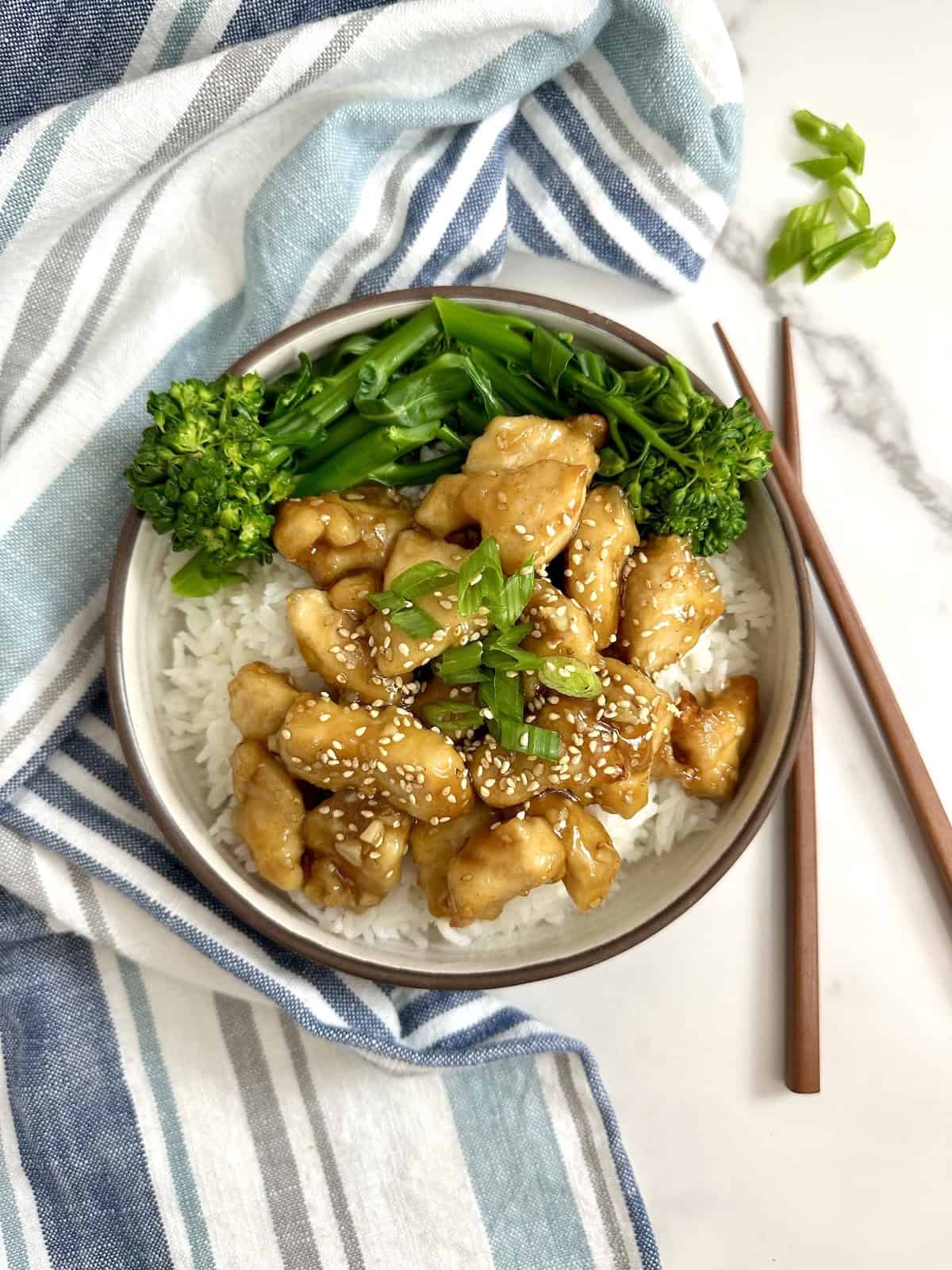 Air Fryer Honey Sesame Chicken Main