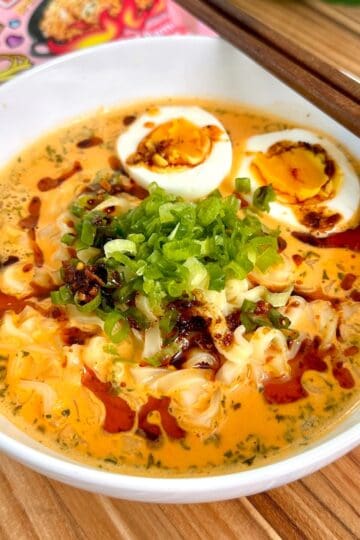 Creamy Kewpie Mayo Buldak Ramen Featured