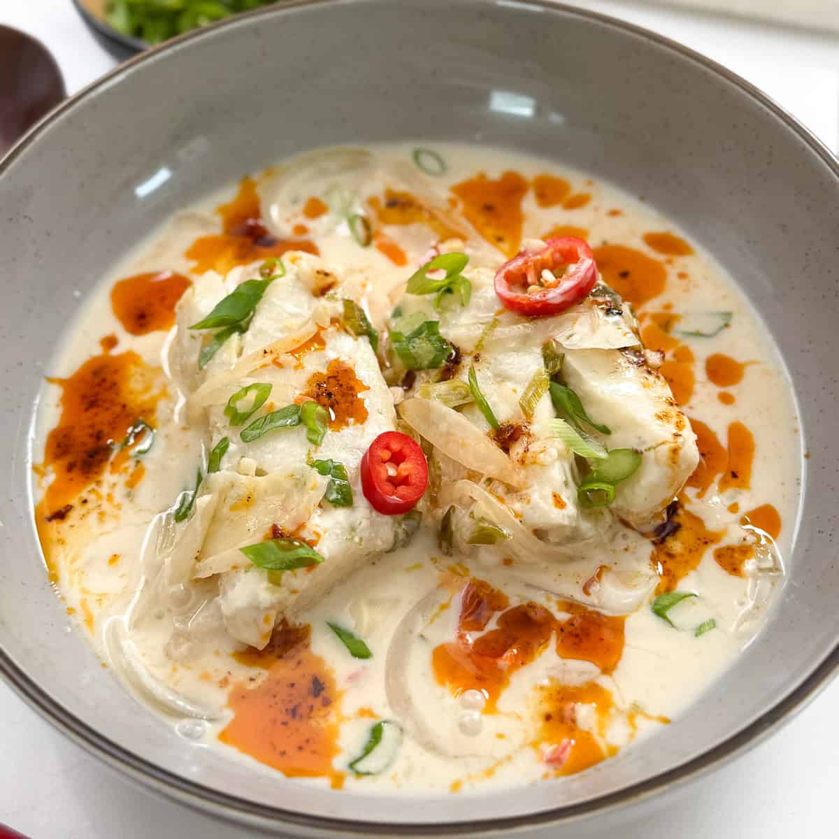 Coconut Lime Poached Fish Featured