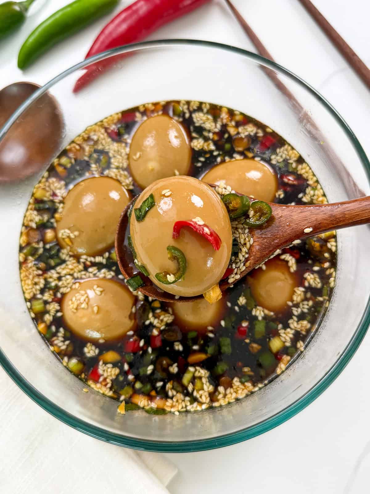 Mayak Eggs (Korean Marinated Eggs) Main