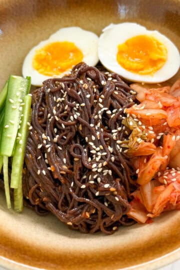 Korean Spicy Cold Noodles Featured