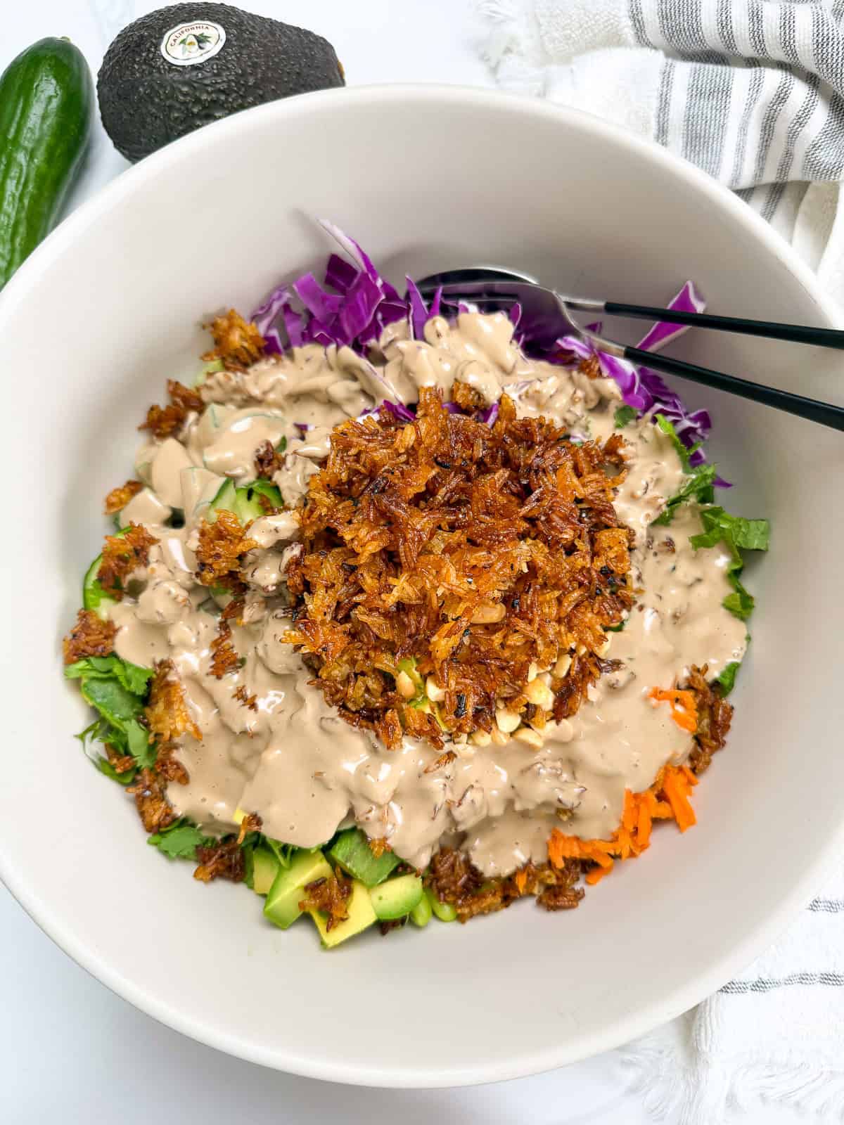 Crispy Rice Salad with Creamy Sesame Dressing Body 2