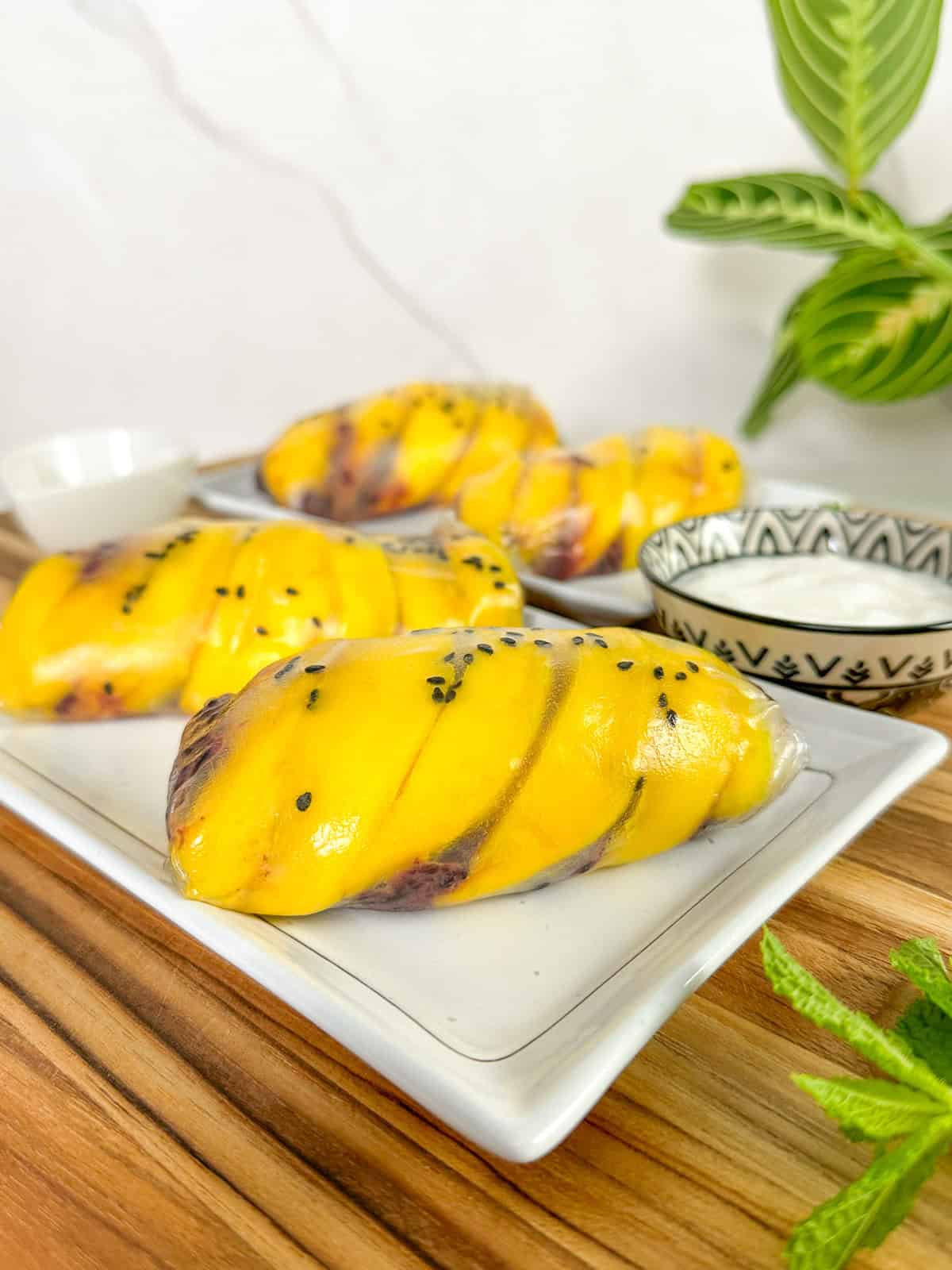 Mango Black Sticky Rice Summer Rolls Body