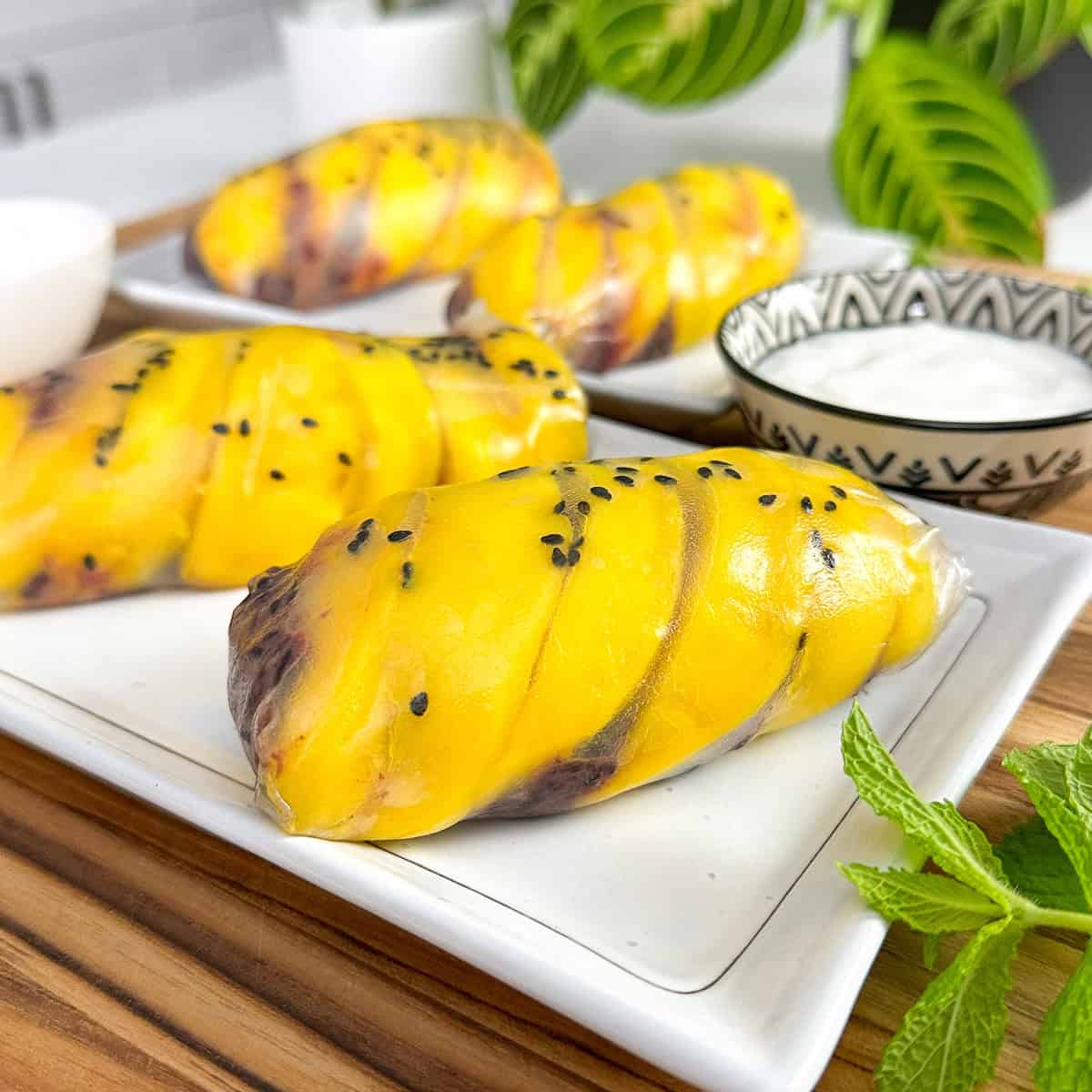 Mango Sticky Rice Summer Rolls-image