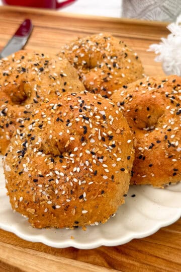 High Protein Bagel with Greek Yogurt Featured