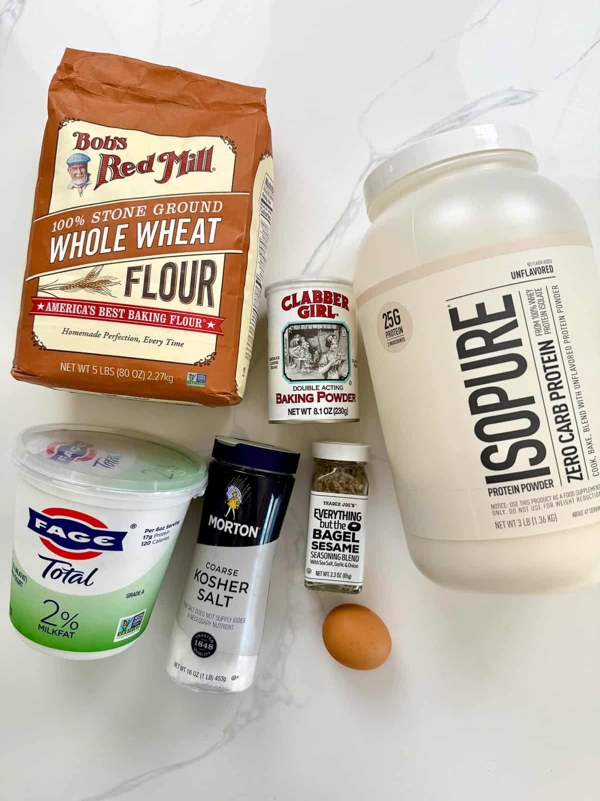 High Protein Bagel with Greek Yogurt Ingredient list