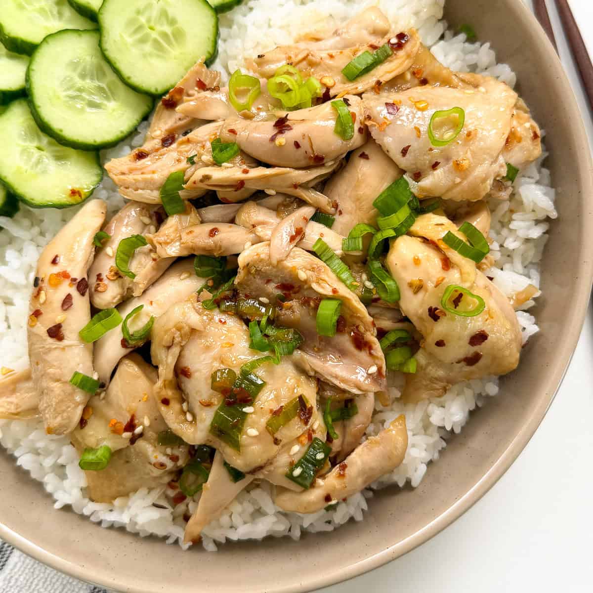 Poached Chicken with Soy Chili Oil-image