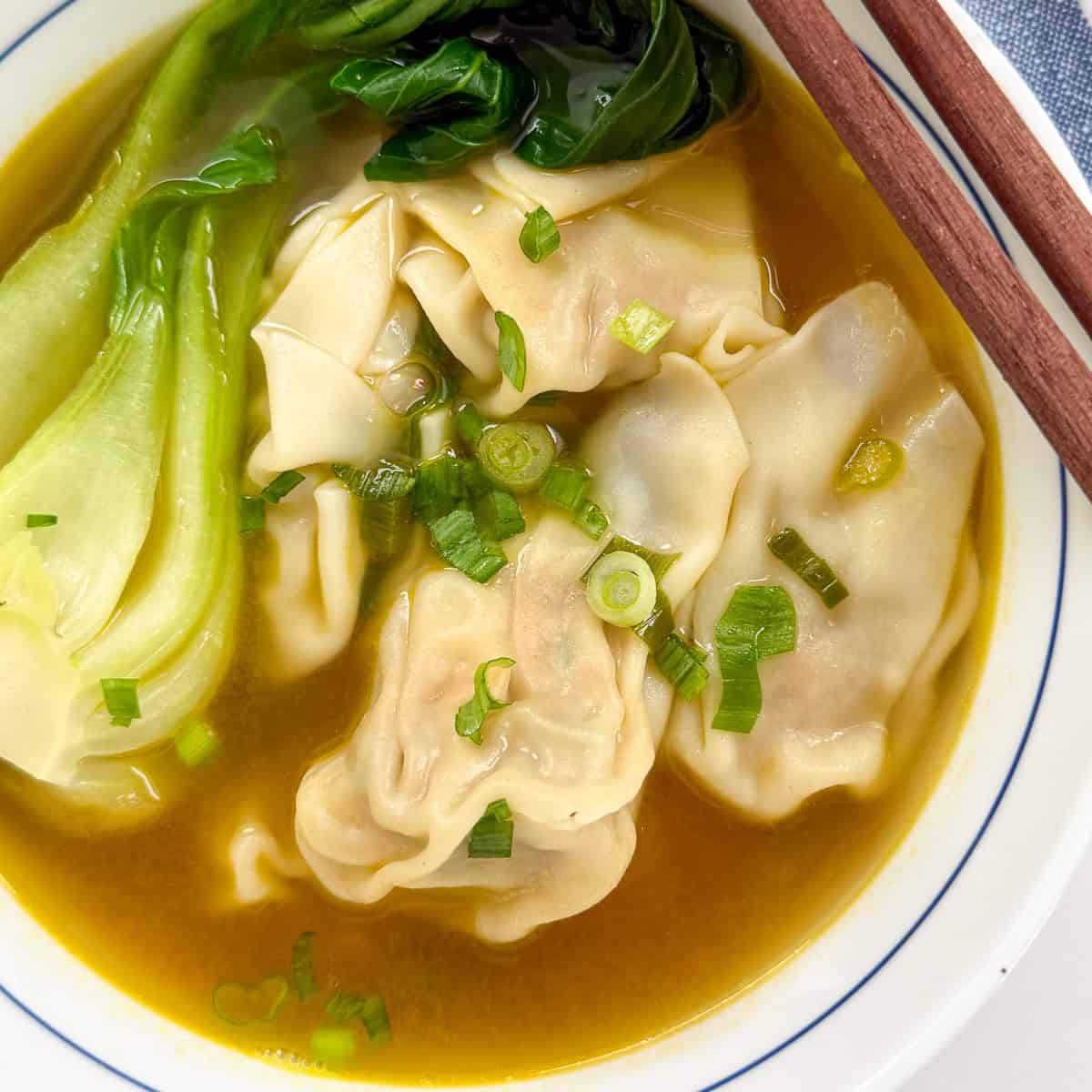 Easy Wonton Soup Recipe featured view
