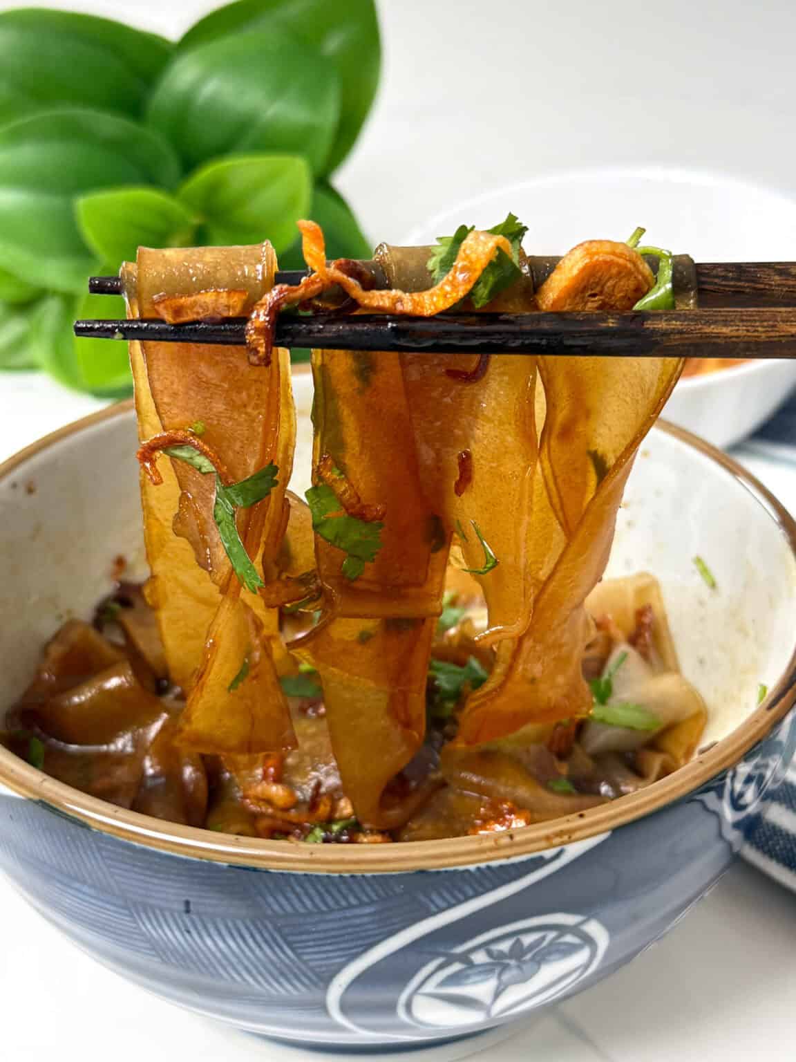 Shallot Oil Rice Paper Noodles - Herman at Home