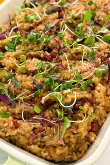 Chinese Sticky Rice in a large dish featured view