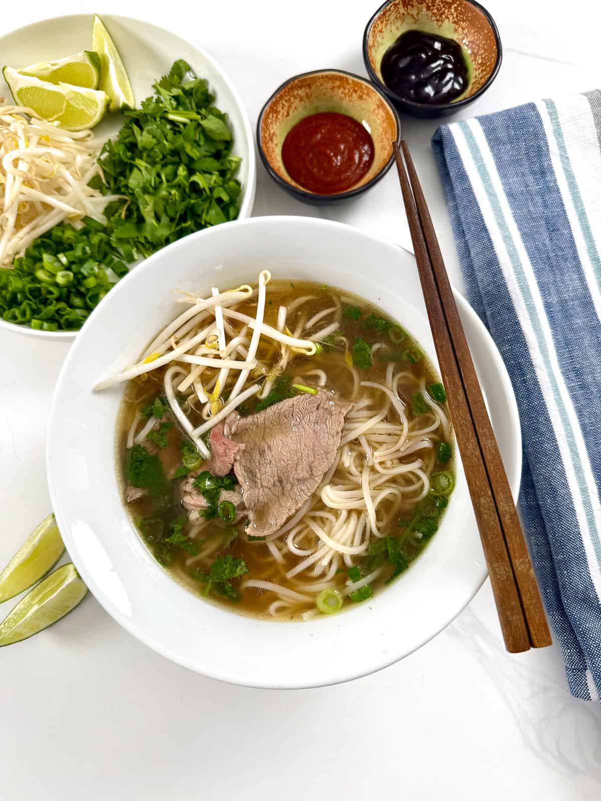 Easy Beef Pho Recipe top view