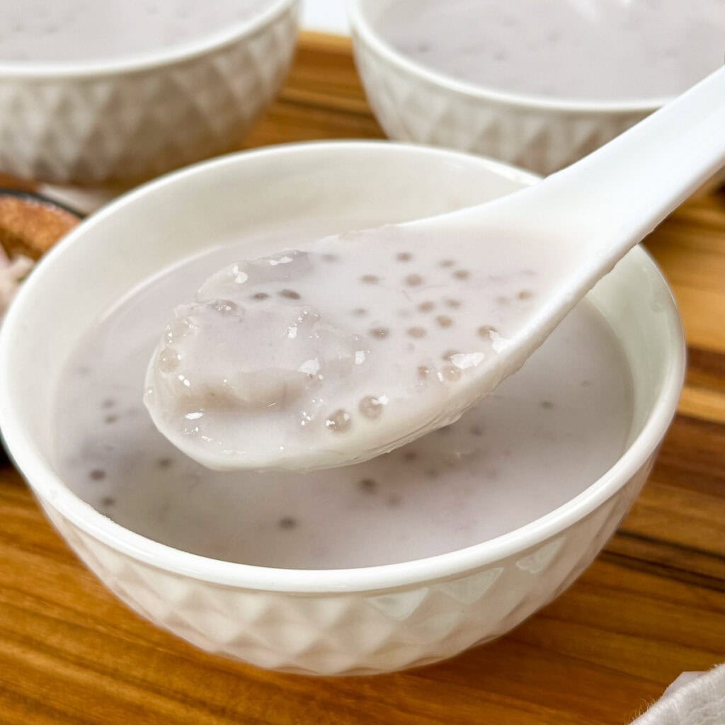 Herman Rice Taro Sago (in the Rice Cooker) - Herman at Home