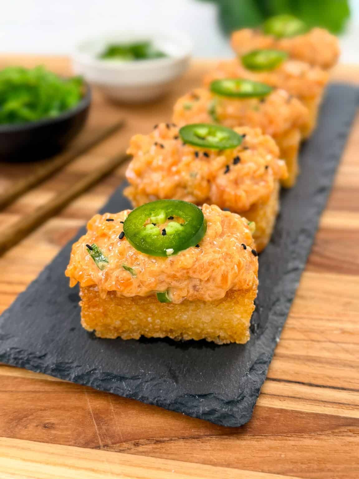 Herman Rice Spicy Salmon Crispy Rice - Herman at Home